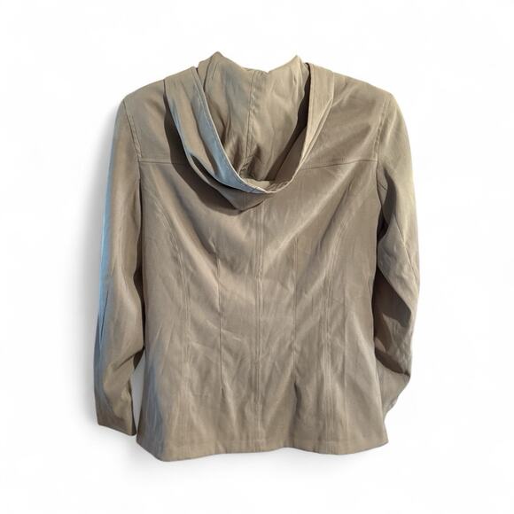 Braetan light brown jacket Full Zip Hooded Zipper Pockets Lined size medium - Picture 2 of 6